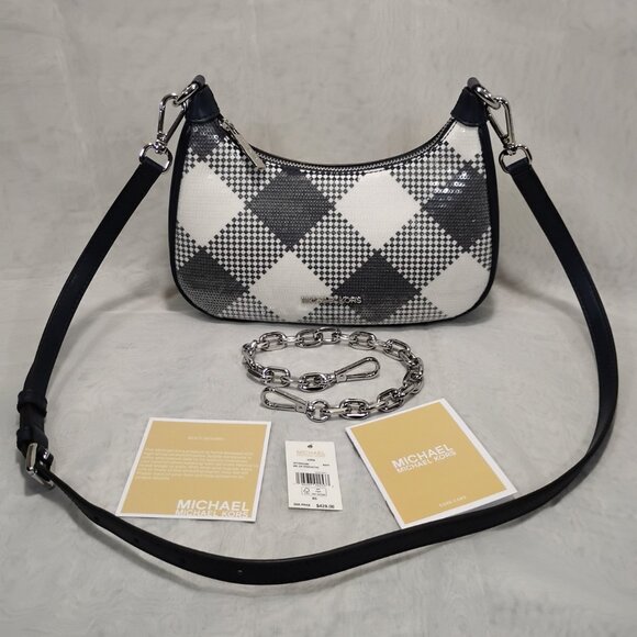 Michael Kors Sequins Cora Pouchette 2 Way Bag, NWT - Picture 2 of 16